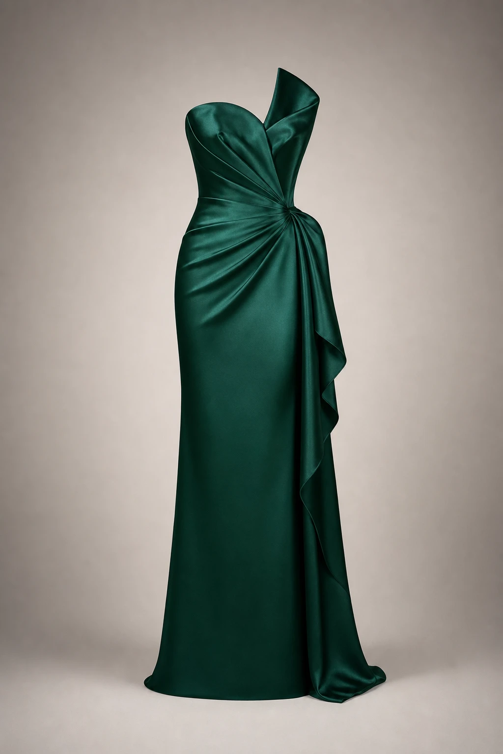 Schwarzes Krawattenkleid · Kurzer Editorial-Look