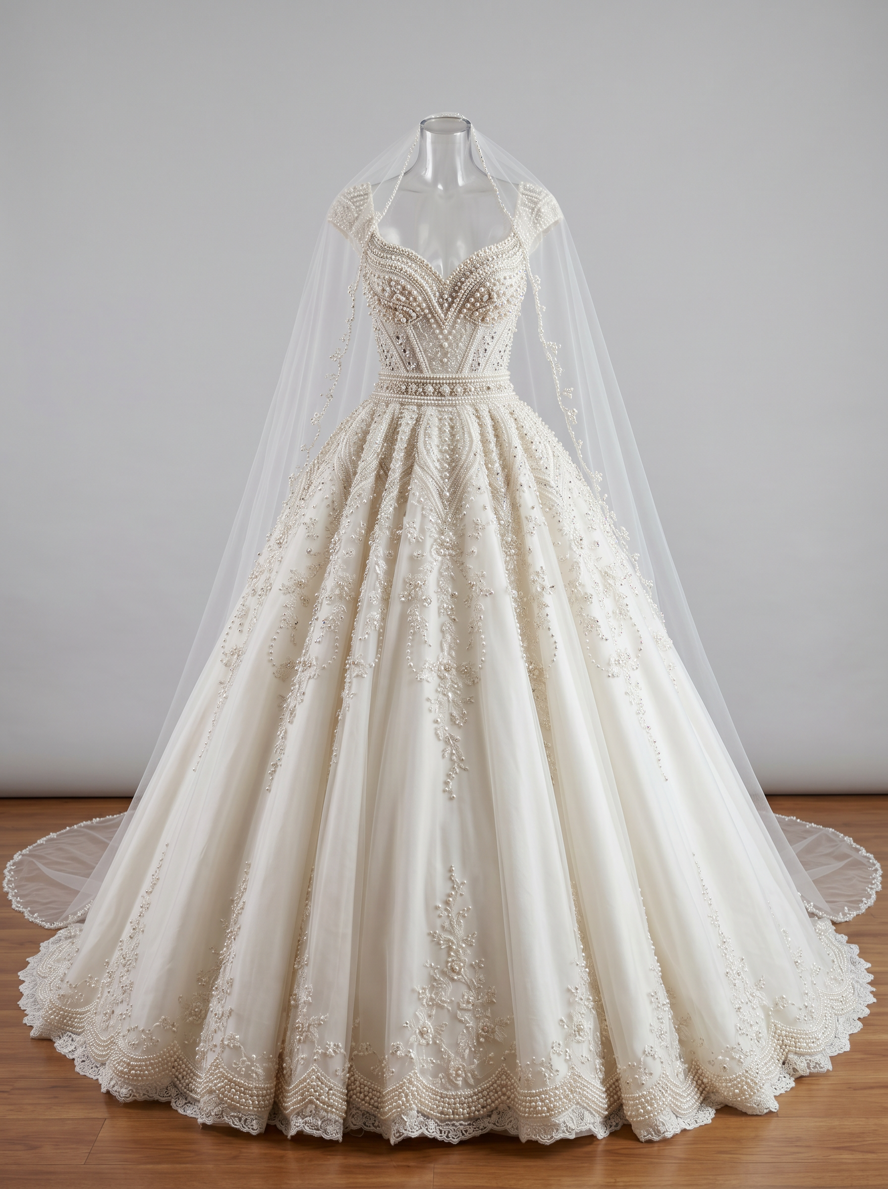 Prinzessin Ballkleid · Cape-Look