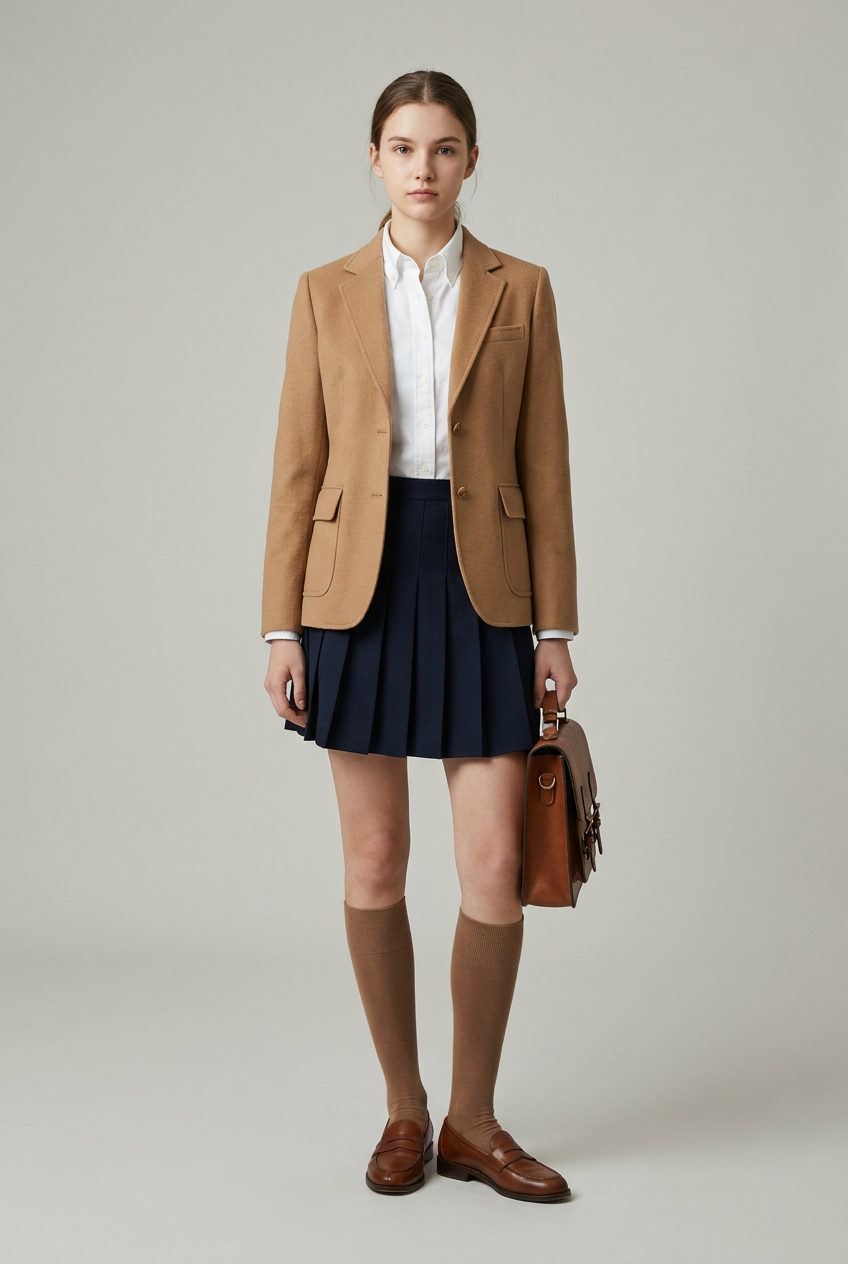 Campus de muy buen gusto · Look corto editorial