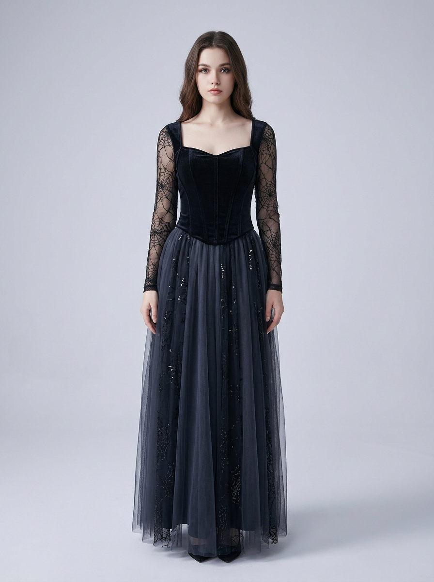 Glamour de Halloween · Look curto editorial