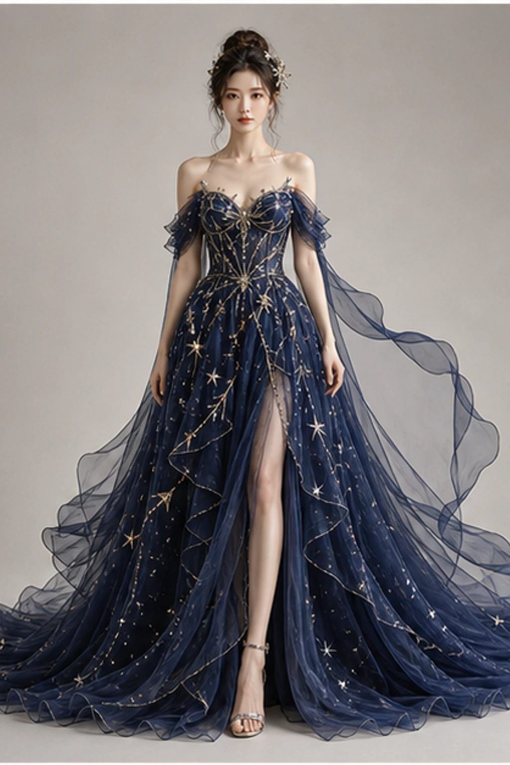 Sagittarius Star Archer Dress · Retrato elegante