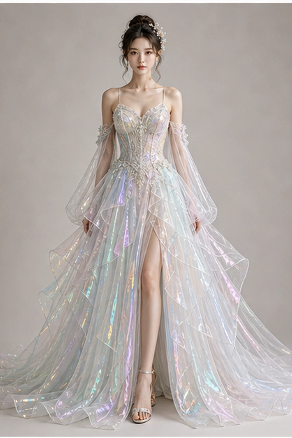 Opal Iridescent Dress · ポートレートドレス