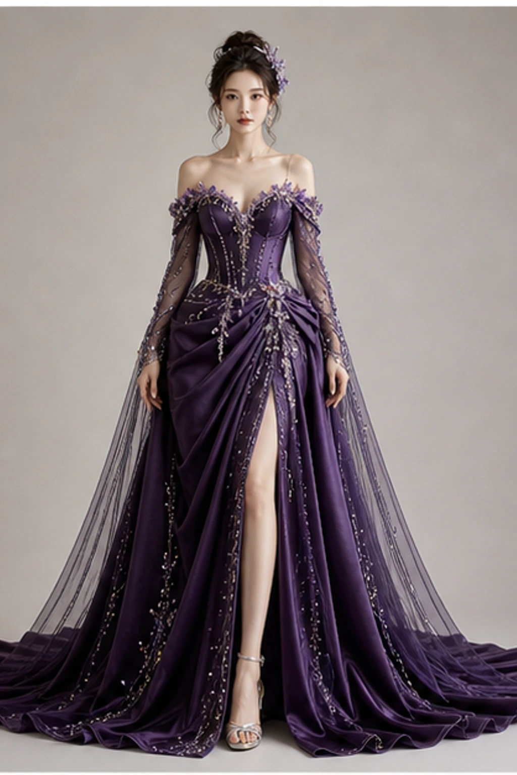 Amethyst Dream Dress · Портретный силуэт
