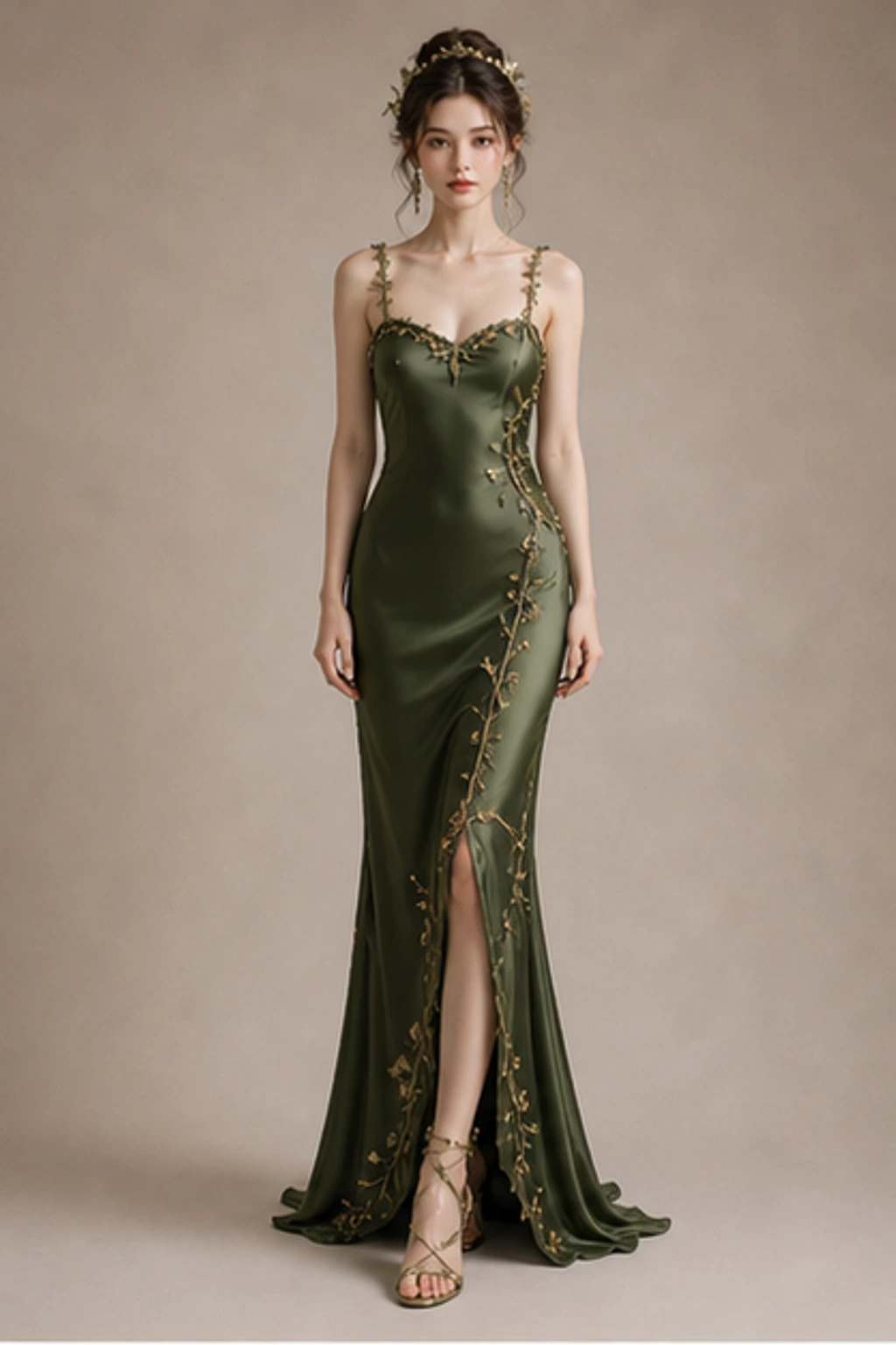 Forest Fairy Dress - Sleek Portrait Dress