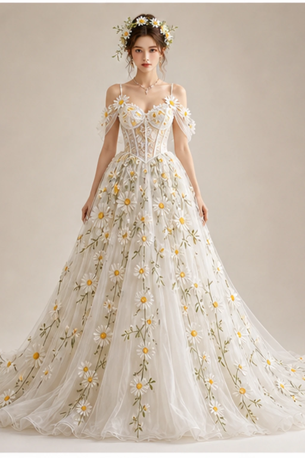 April Daisy Dress · Look con capa