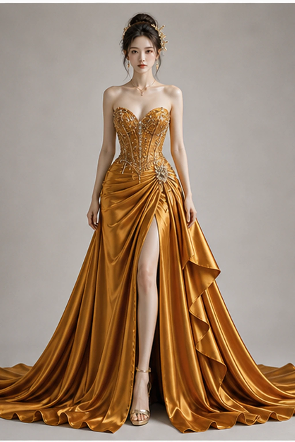 Topaz Golden Gown · Robe portrait
