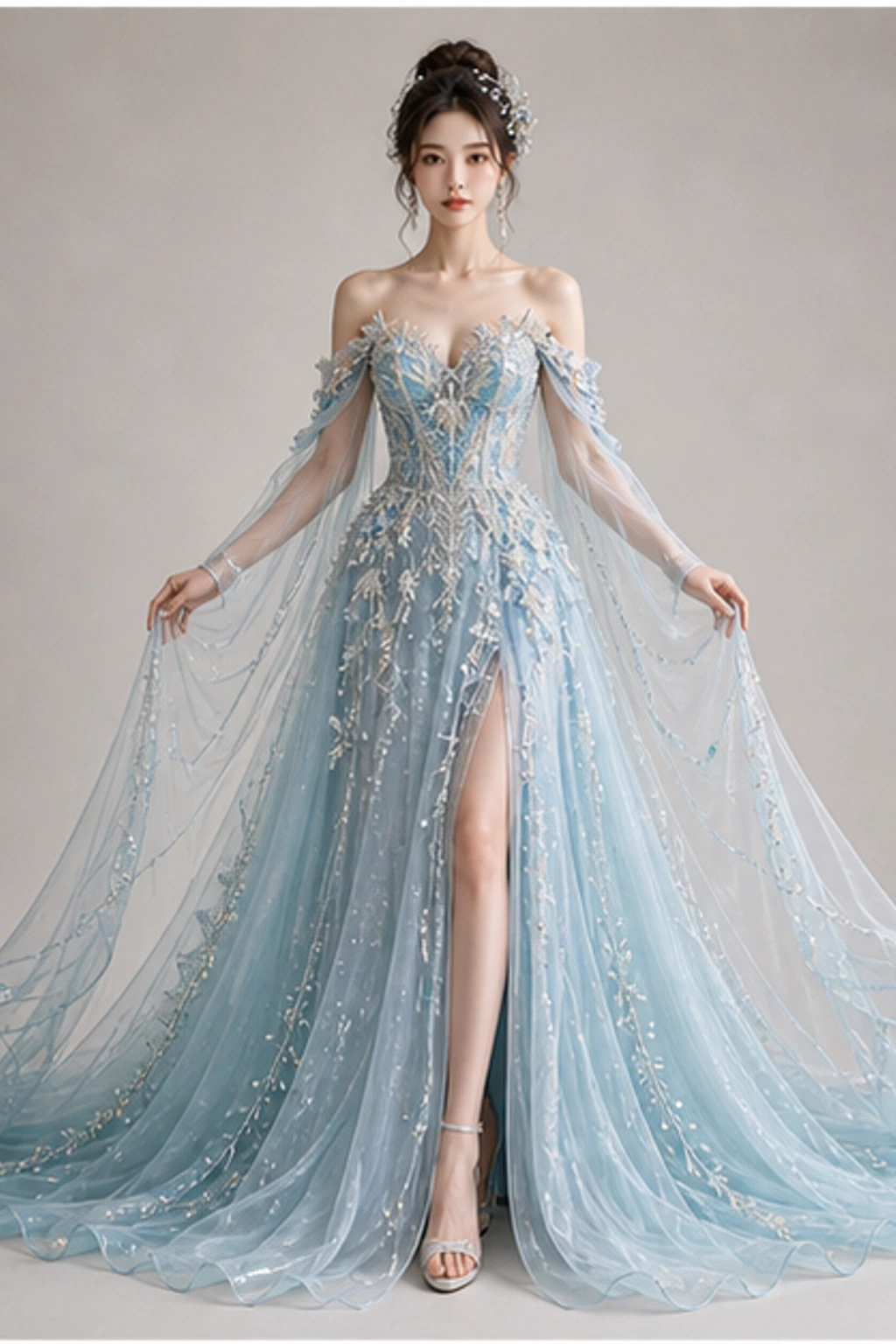 Aquamarine Ocean Gown