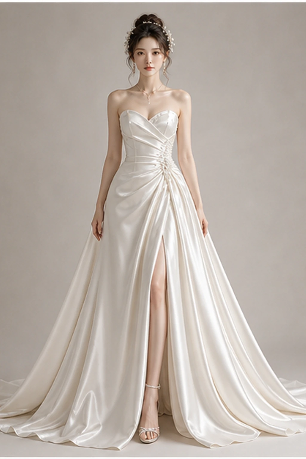 Pearl Moon Dress · Retrato elegante