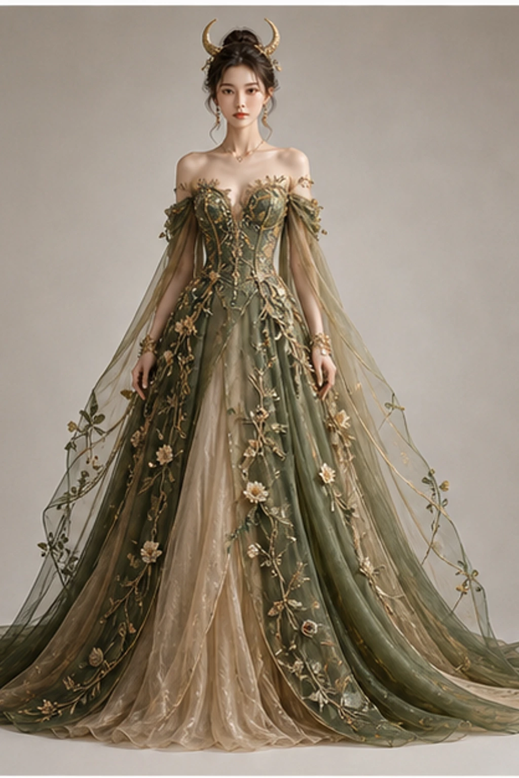 Taurus Emerald Goddess · Portre elbisesi