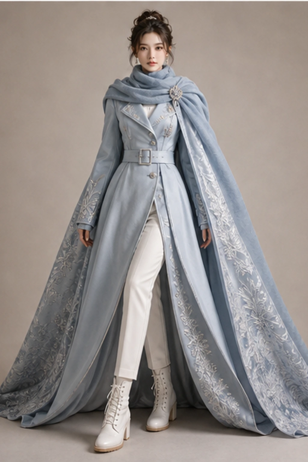 Iceland Winter Coat Dress · Look cape