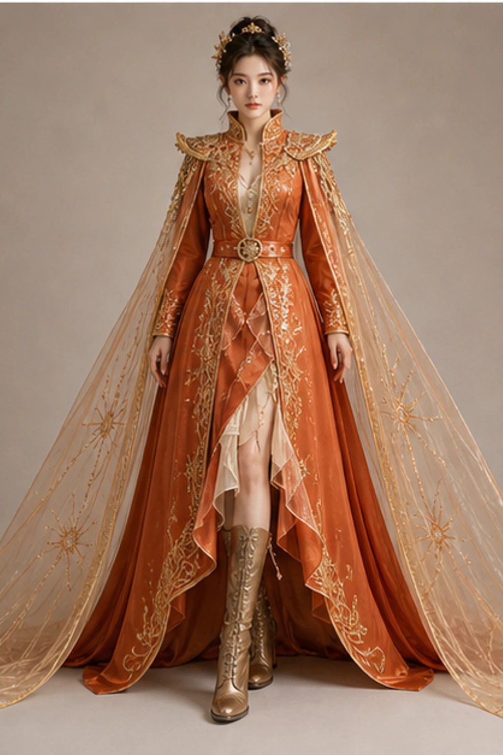 Sunset Fairy Dress · Pelerinli görünüm