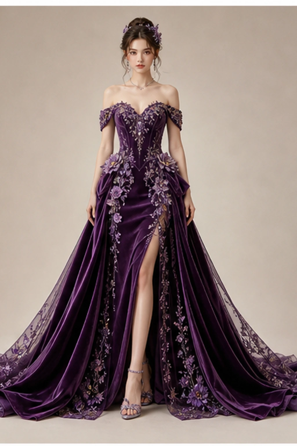 February Violet Dress · Robe portrait