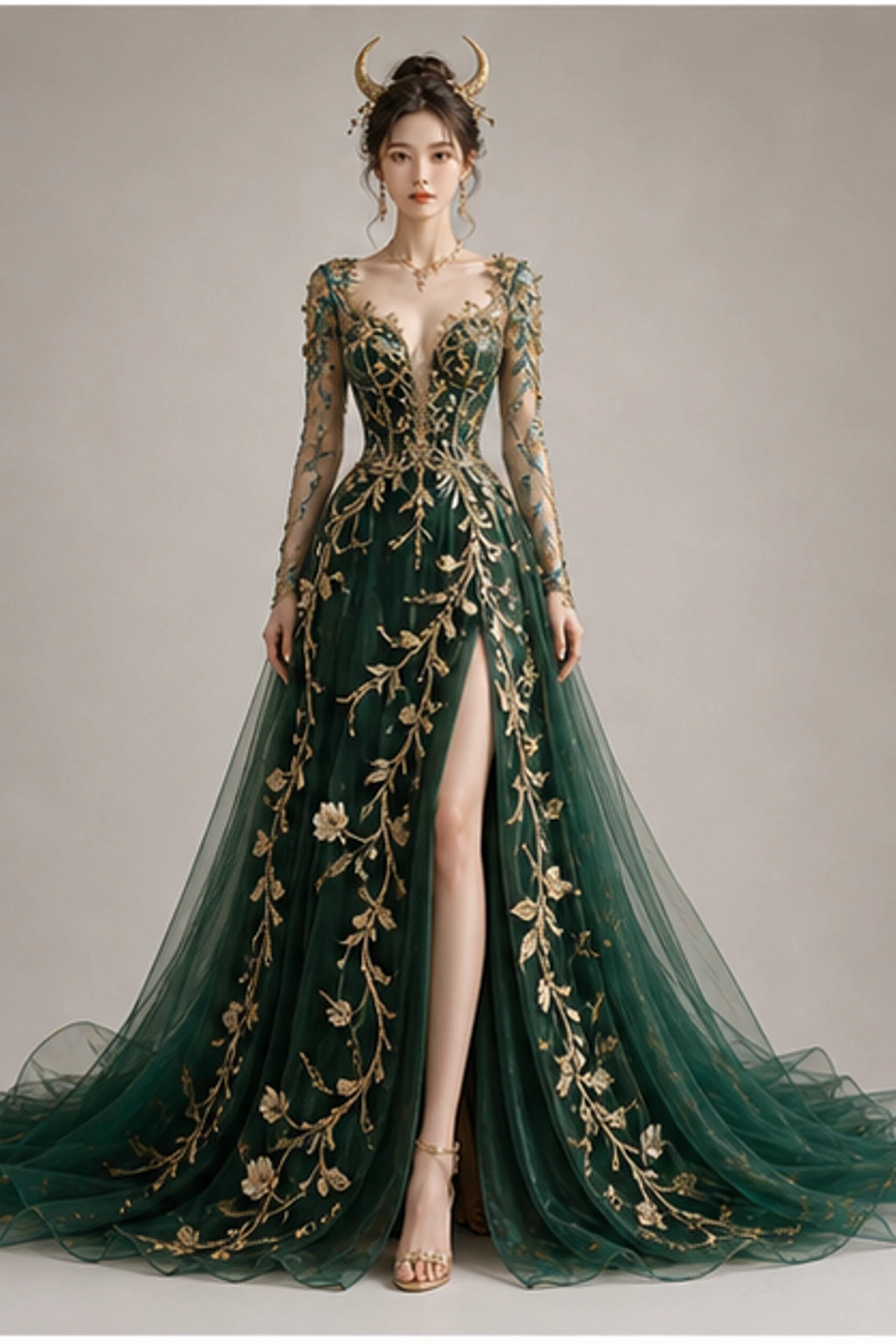 Taurus Emerald Goddess · Pelerinli görünüm