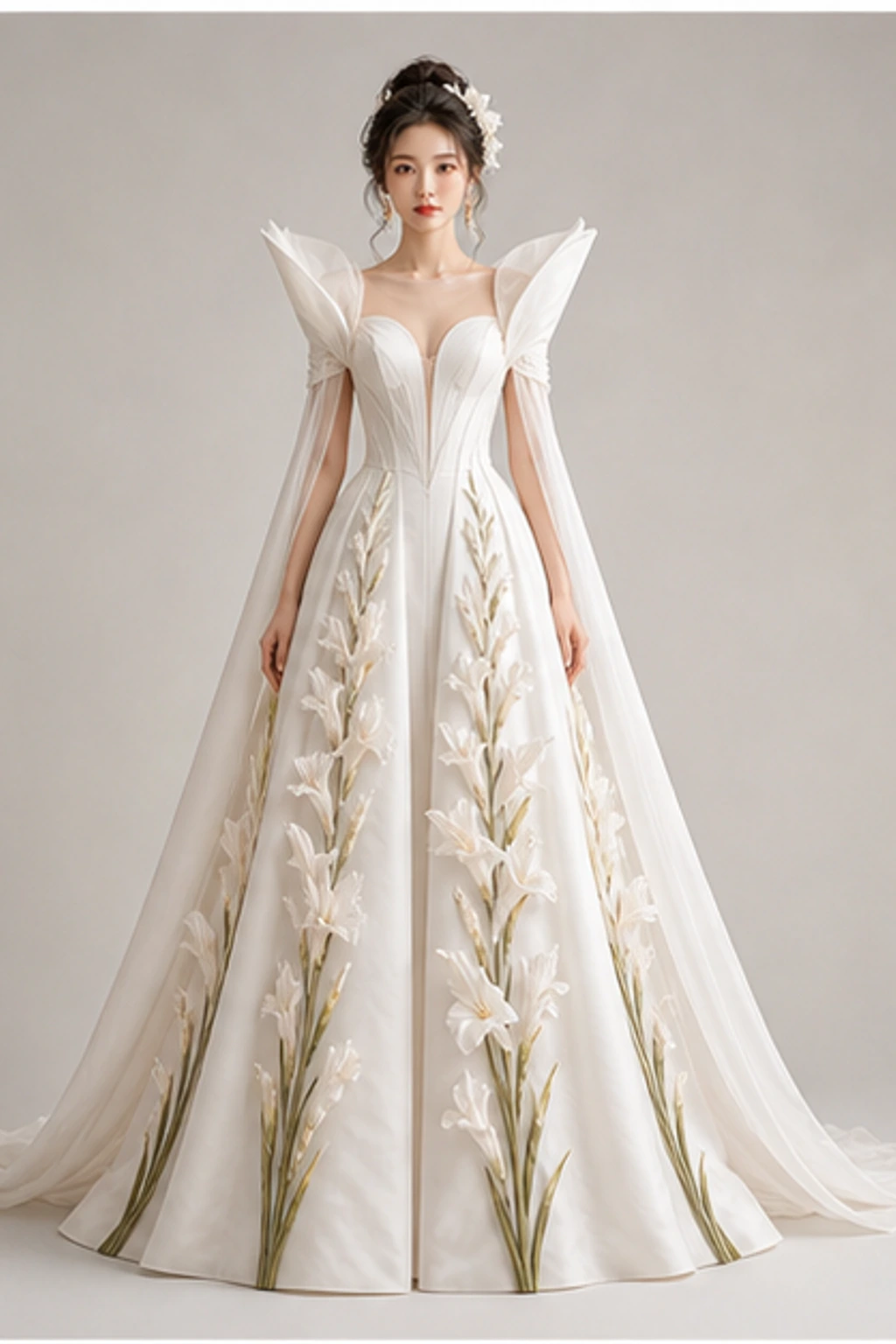 August Gladiolus Gown · 슬림 포트레이트