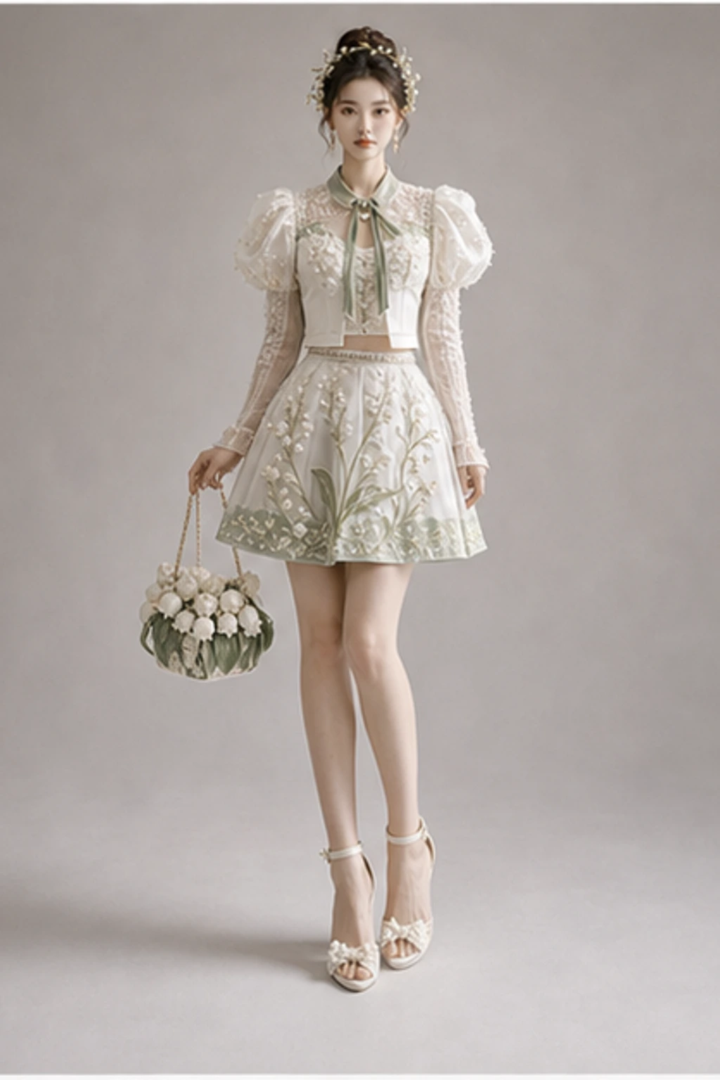 May Lily of the Valley Gown - Short Editorial Look