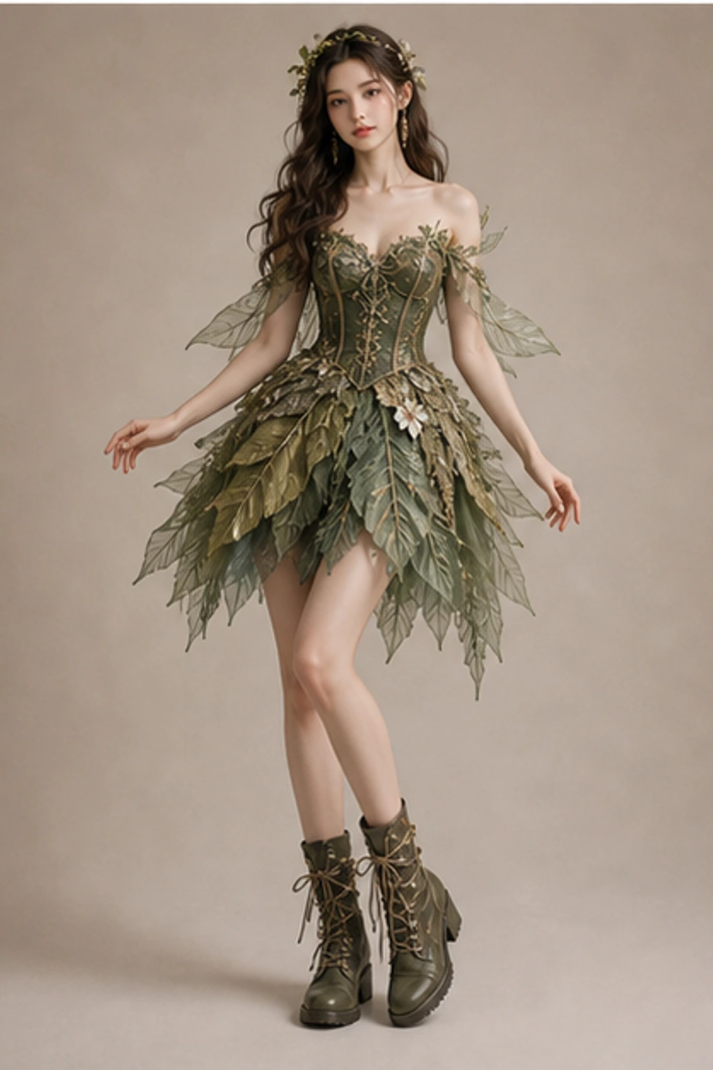 Forest Fairy Dress - Short Editorial Look