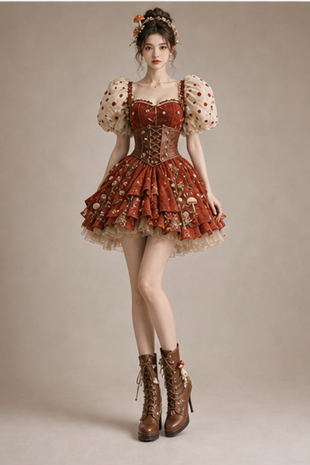 Mushroom Fairy Look · Kurzer Editorial-Look