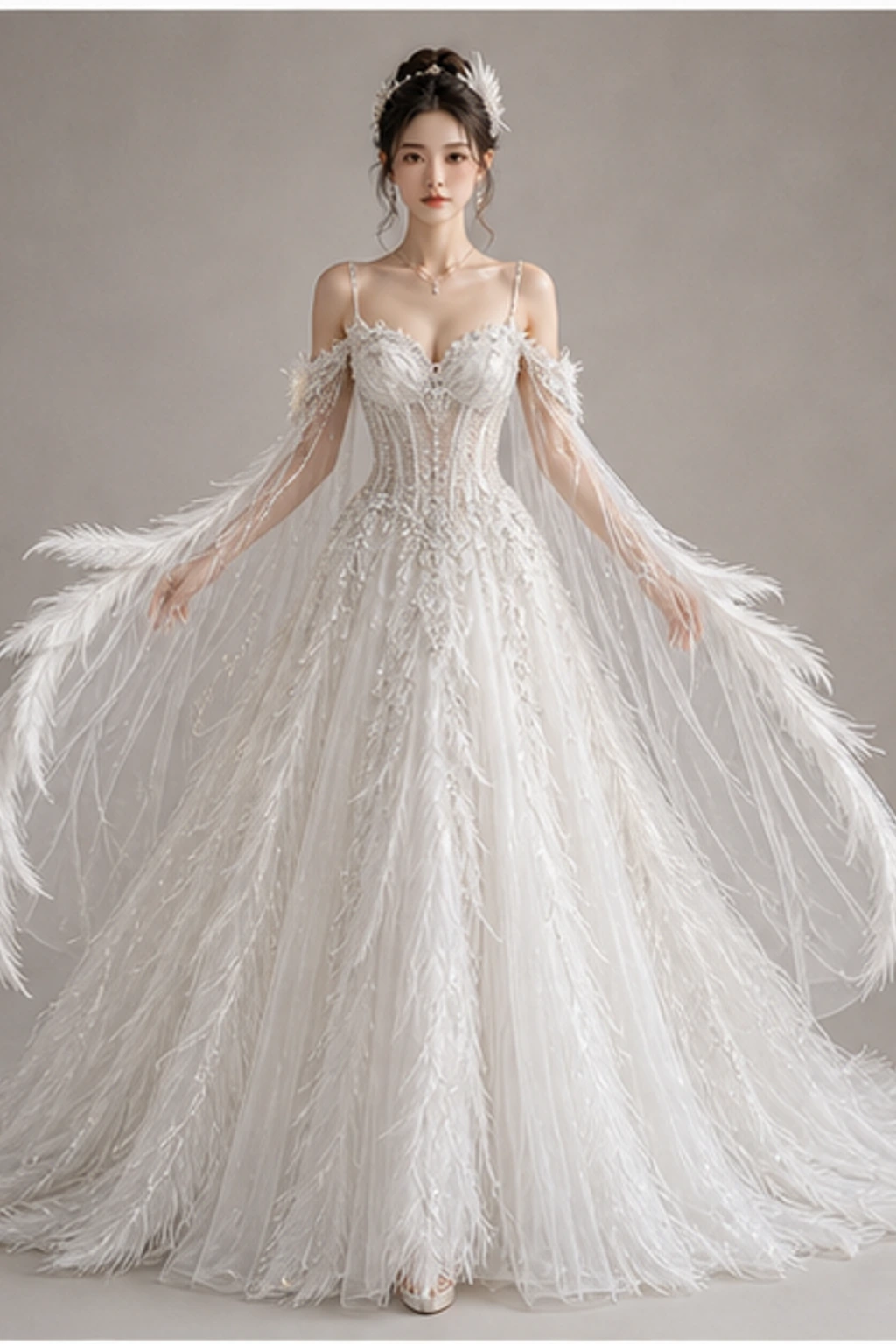 Swan Princess Dress · Портретный силуэт