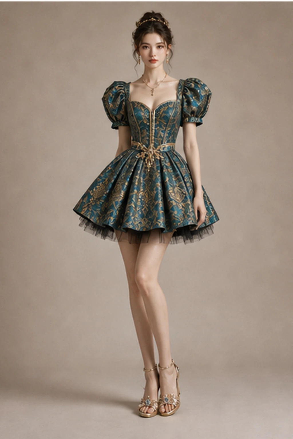 Venice Carnival Gown · Look court éditorial