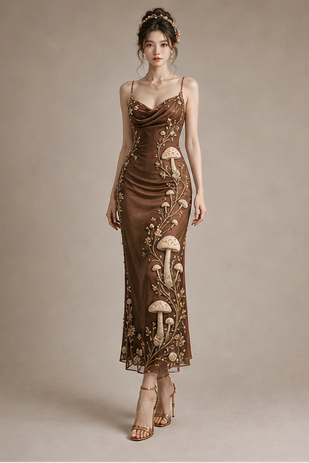 Mushroom Fairy Look · Porträtkleid