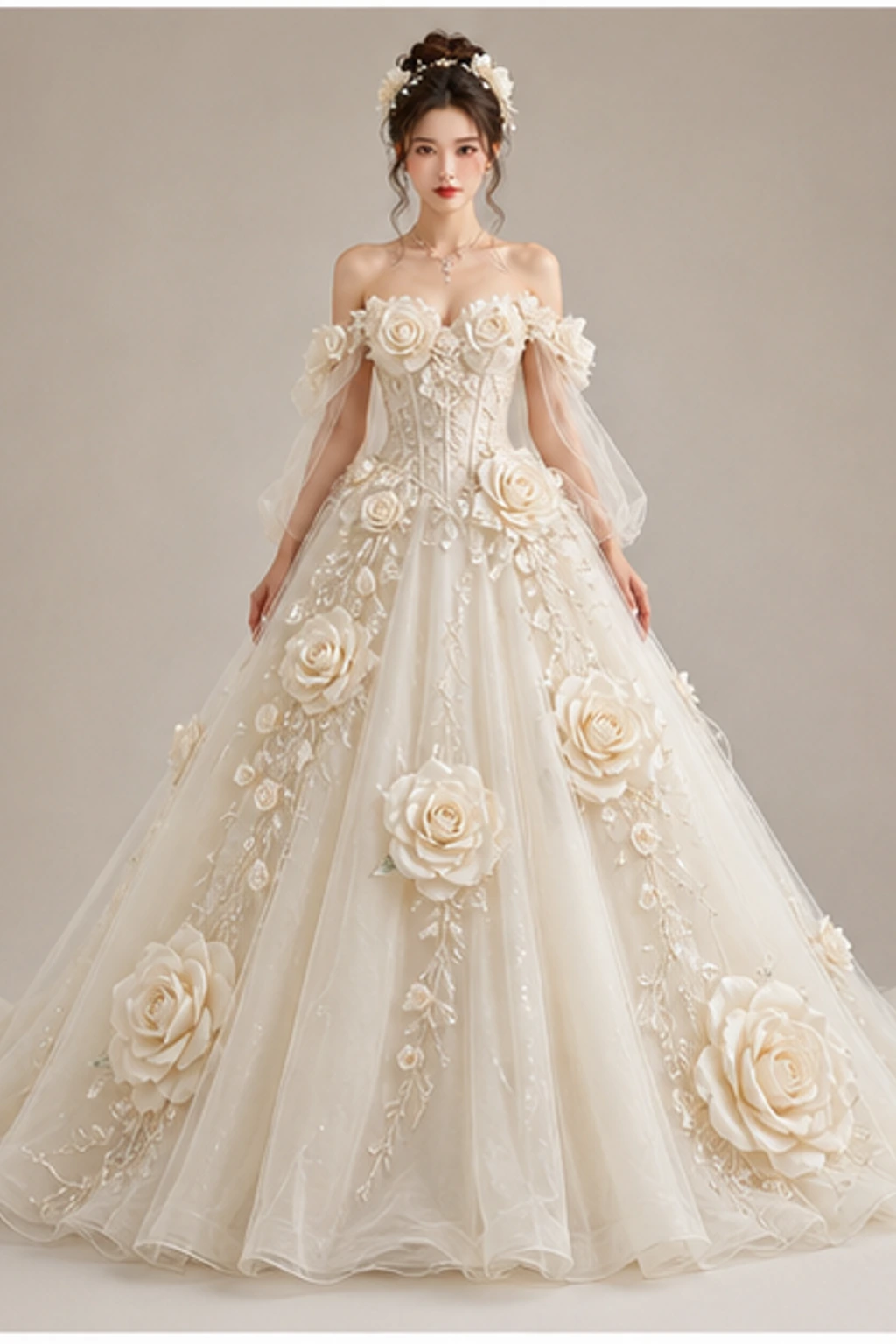 June Rose Gown · Look court éditorial