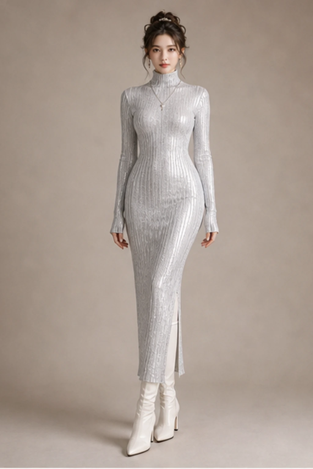 Iceland Winter Coat Dress · Robe portrait