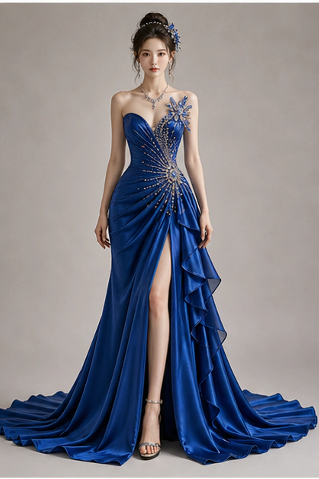 Sapphire Royal Gown · Porträtkleid
