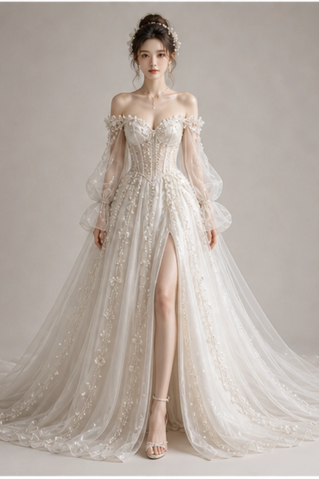 Pearl Moon Dress · Look com capa