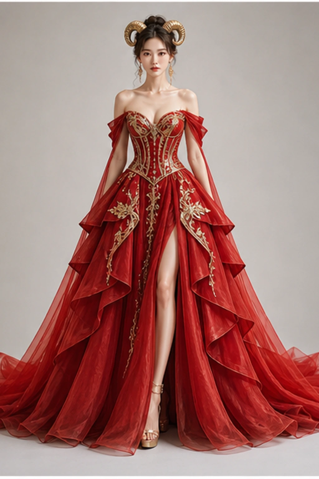 Aries Fire Goddess · Look con capa