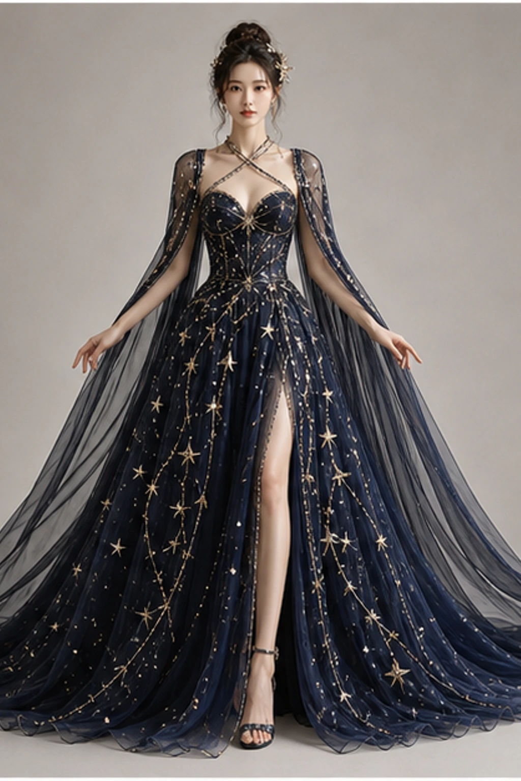Sagittarius Star Archer Dress · Look com capa