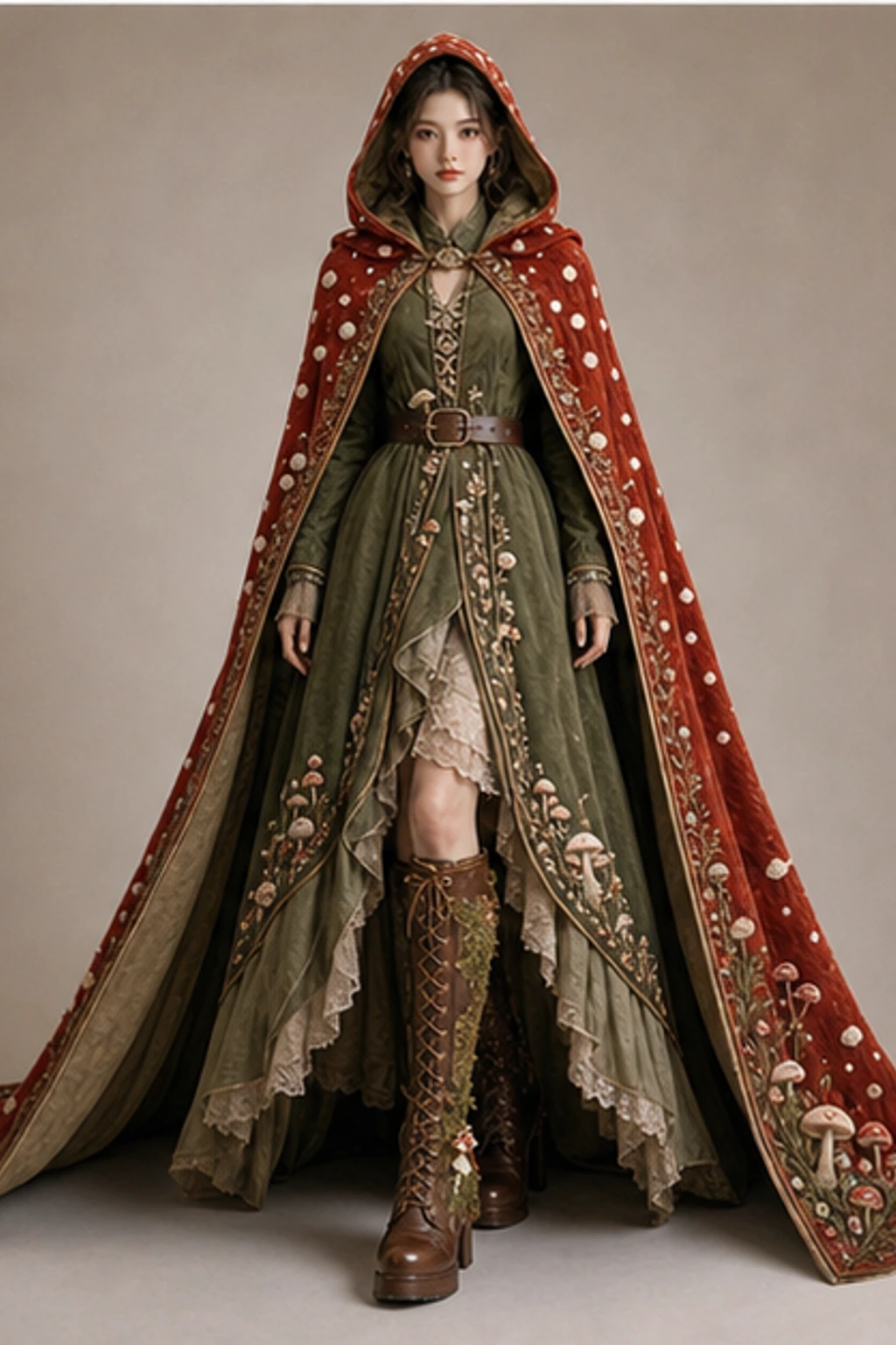 Mushroom Fairy Look · Cape-Look