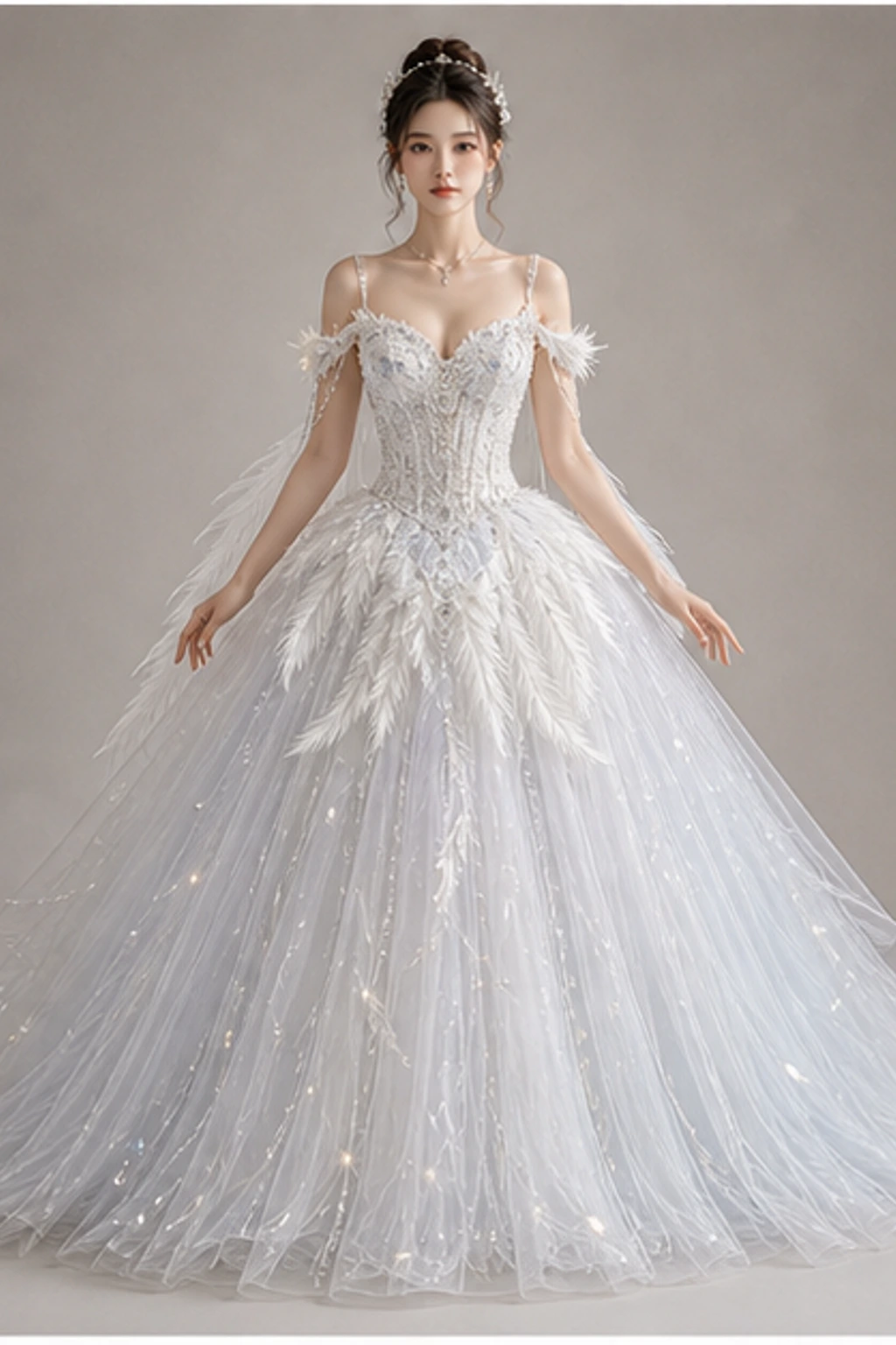 Swan Princess Dress · Образ с кейпом