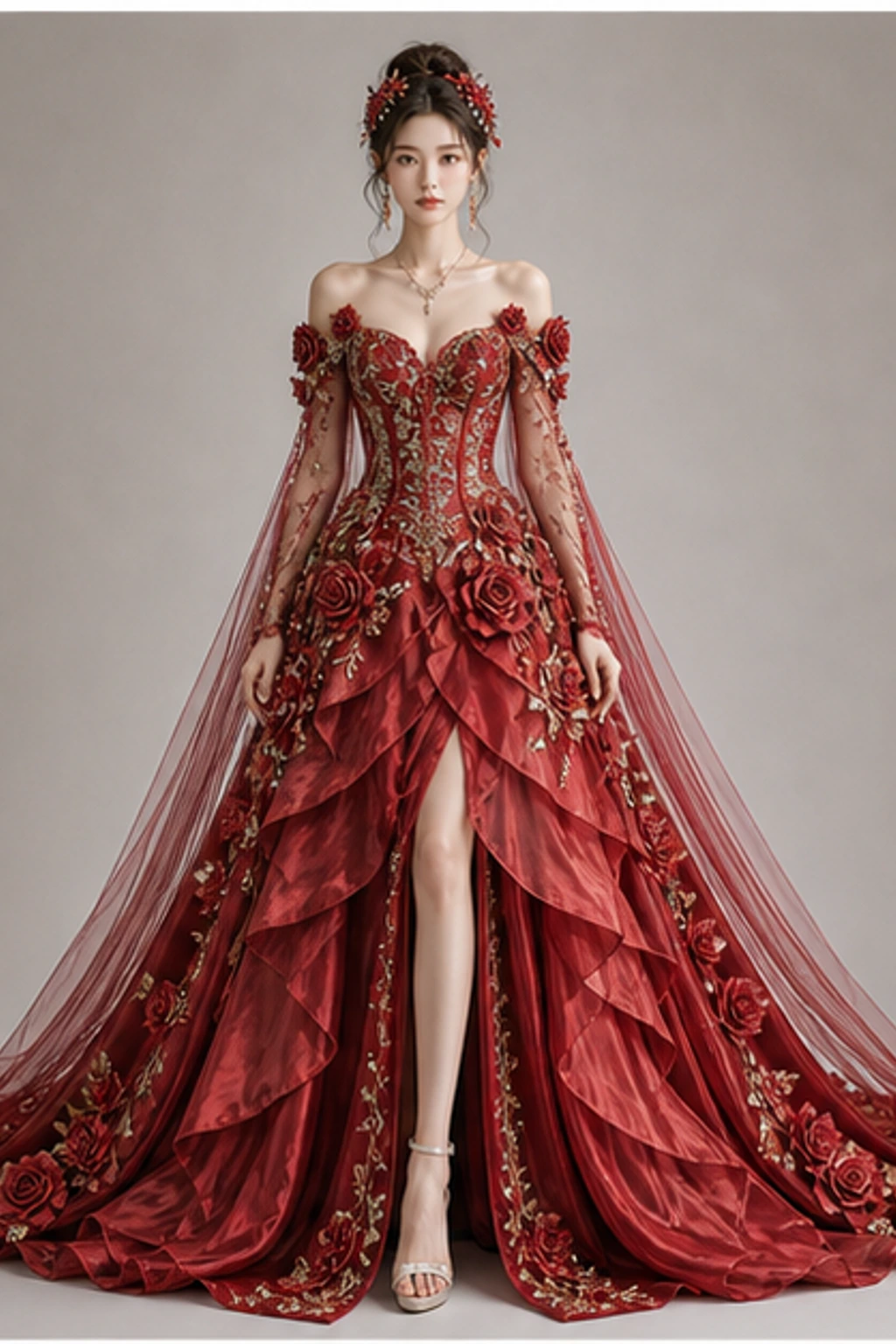 Rose Palace Gown · Gaun potret