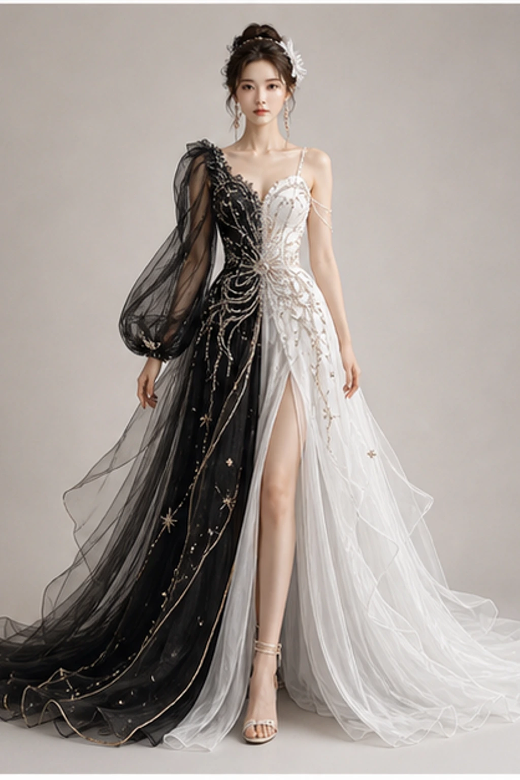 Gemini Twin Air Dress · Kurzer Editorial-Look
