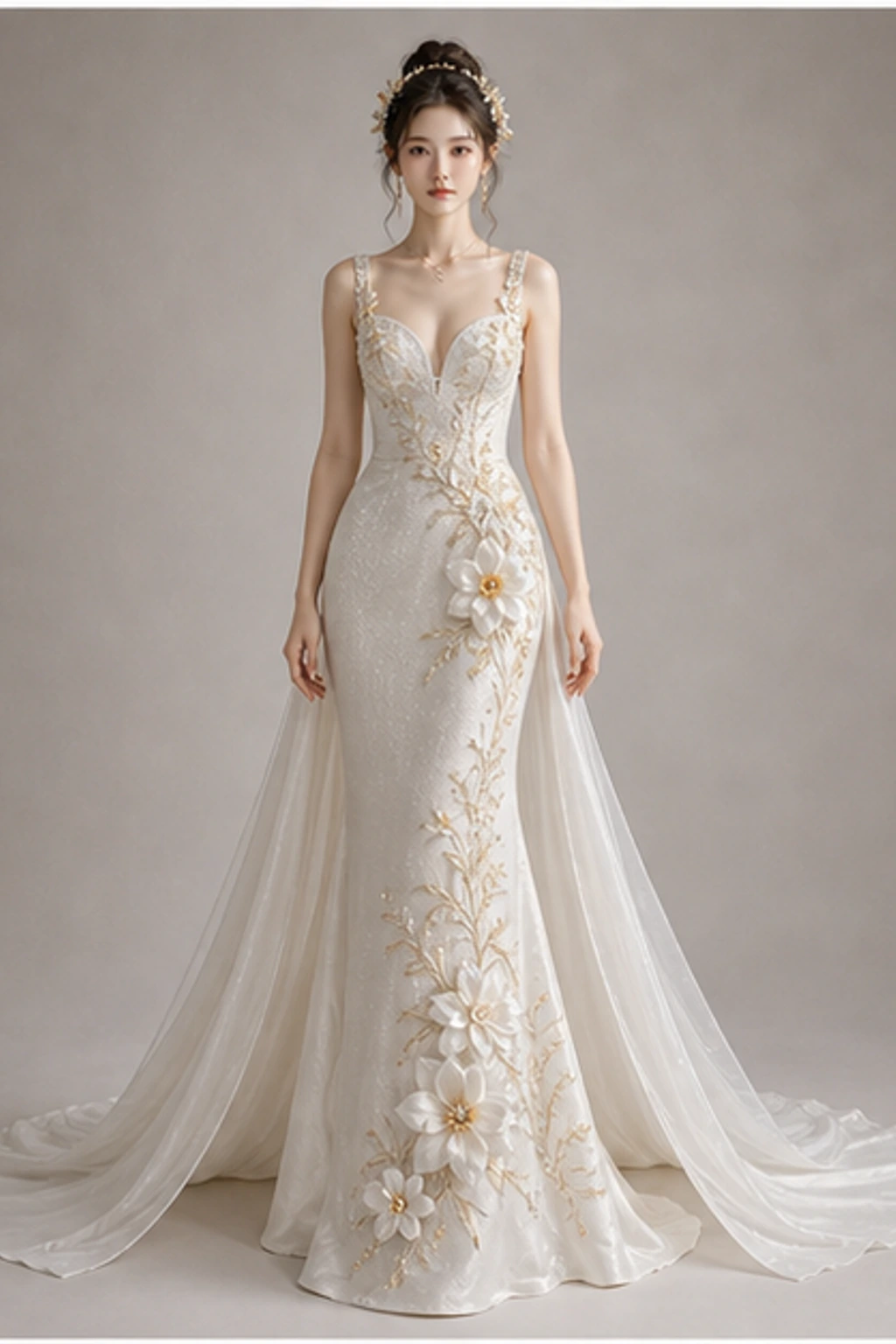 December Narcissus Gown · Retrato elegante