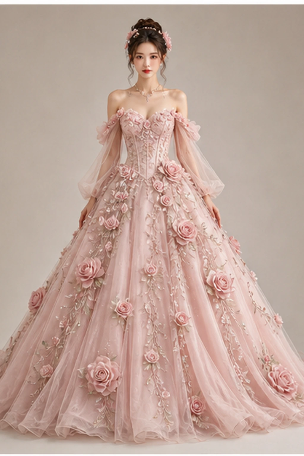 June Rose Gown · Robe portrait