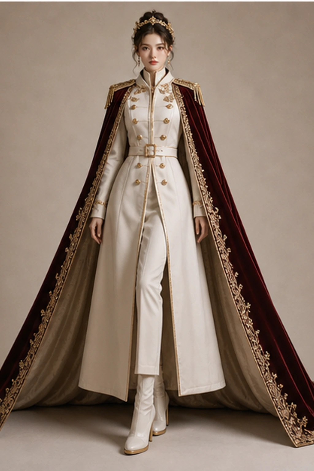 Venice Carnival Gown · Look cape