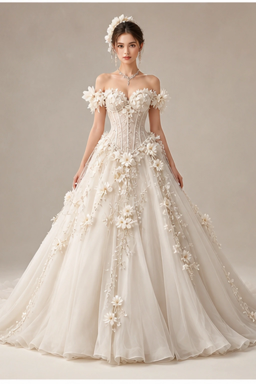 January Carnation Gown · Look pendek editorial