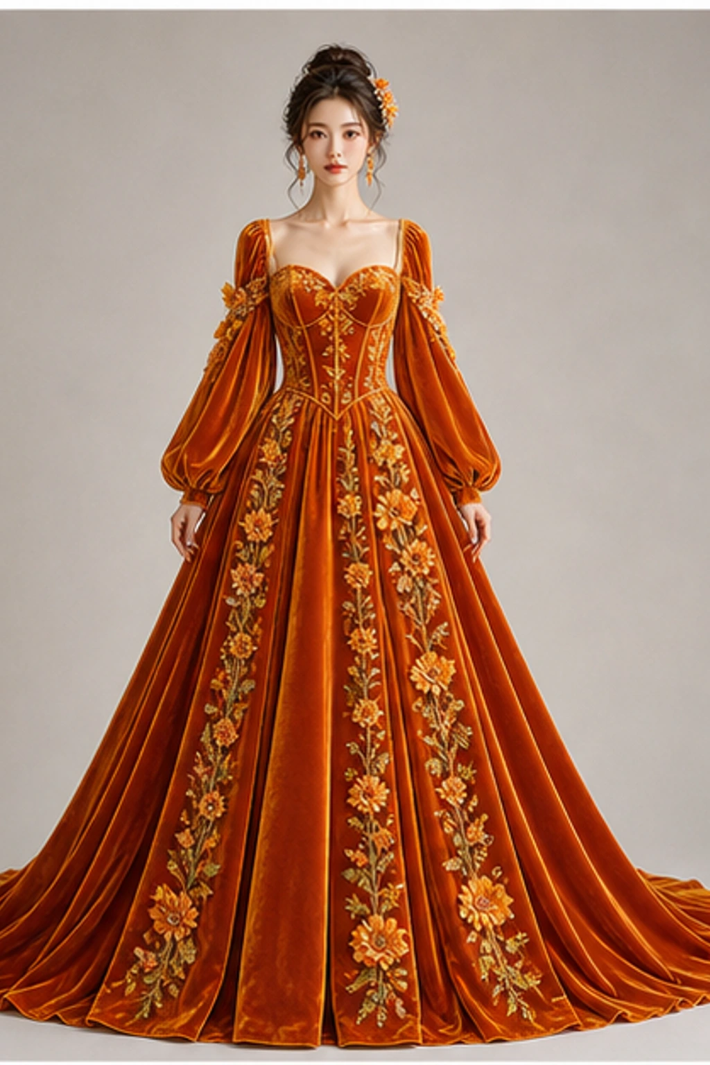 October Marigold Gown · ポートレートドレス