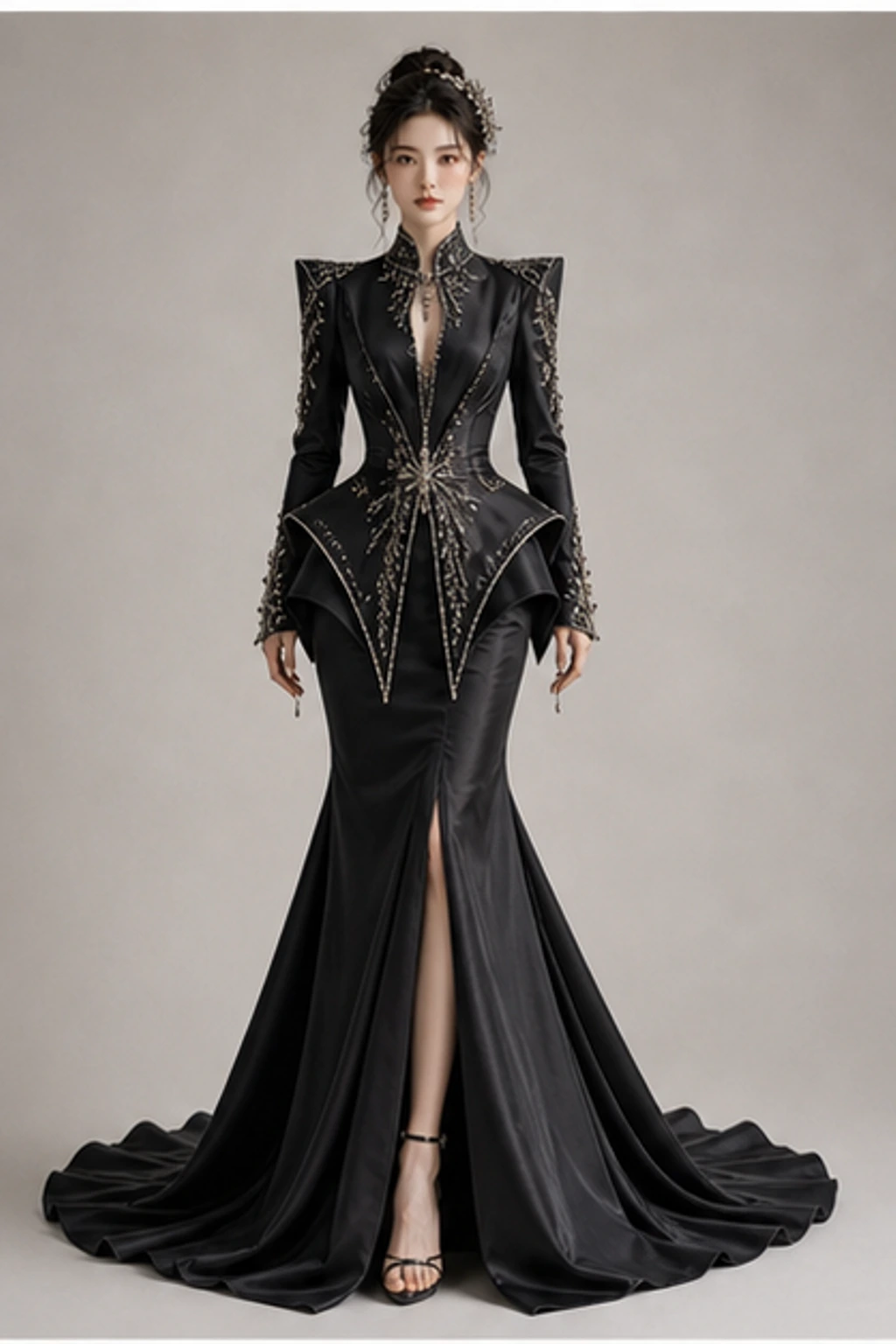 Capricorn Onyx Couture · Retrato elegante