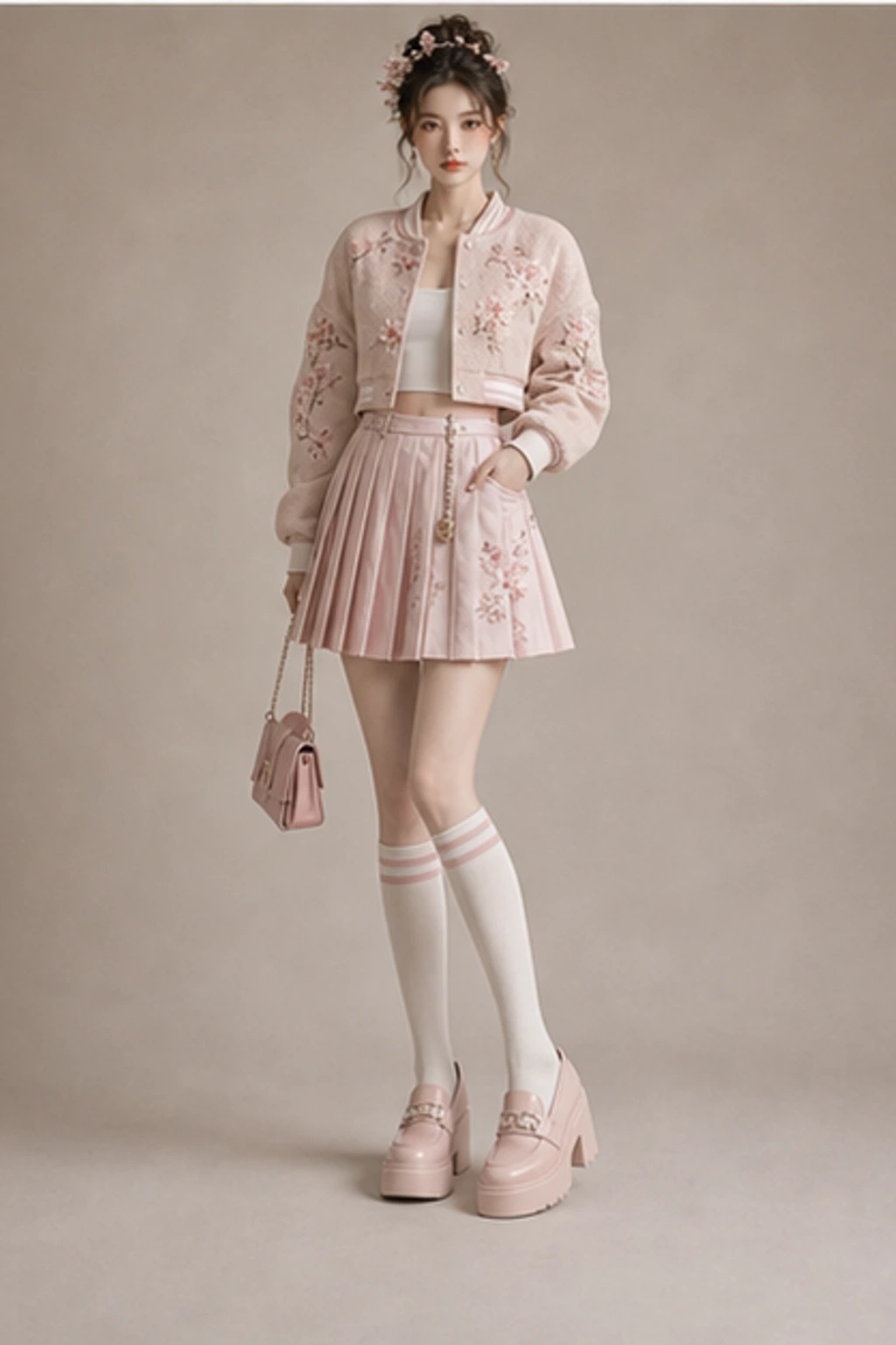 Tokyo Sakura Look · Look court éditorial