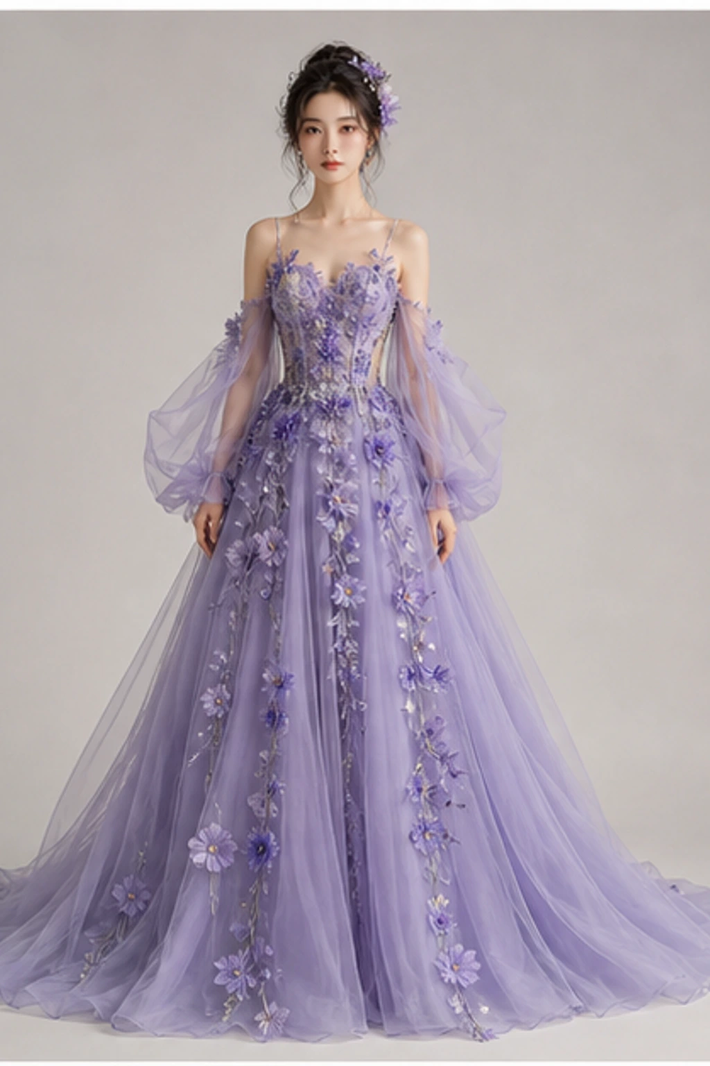 July Larkspur Dress · Gaun potret