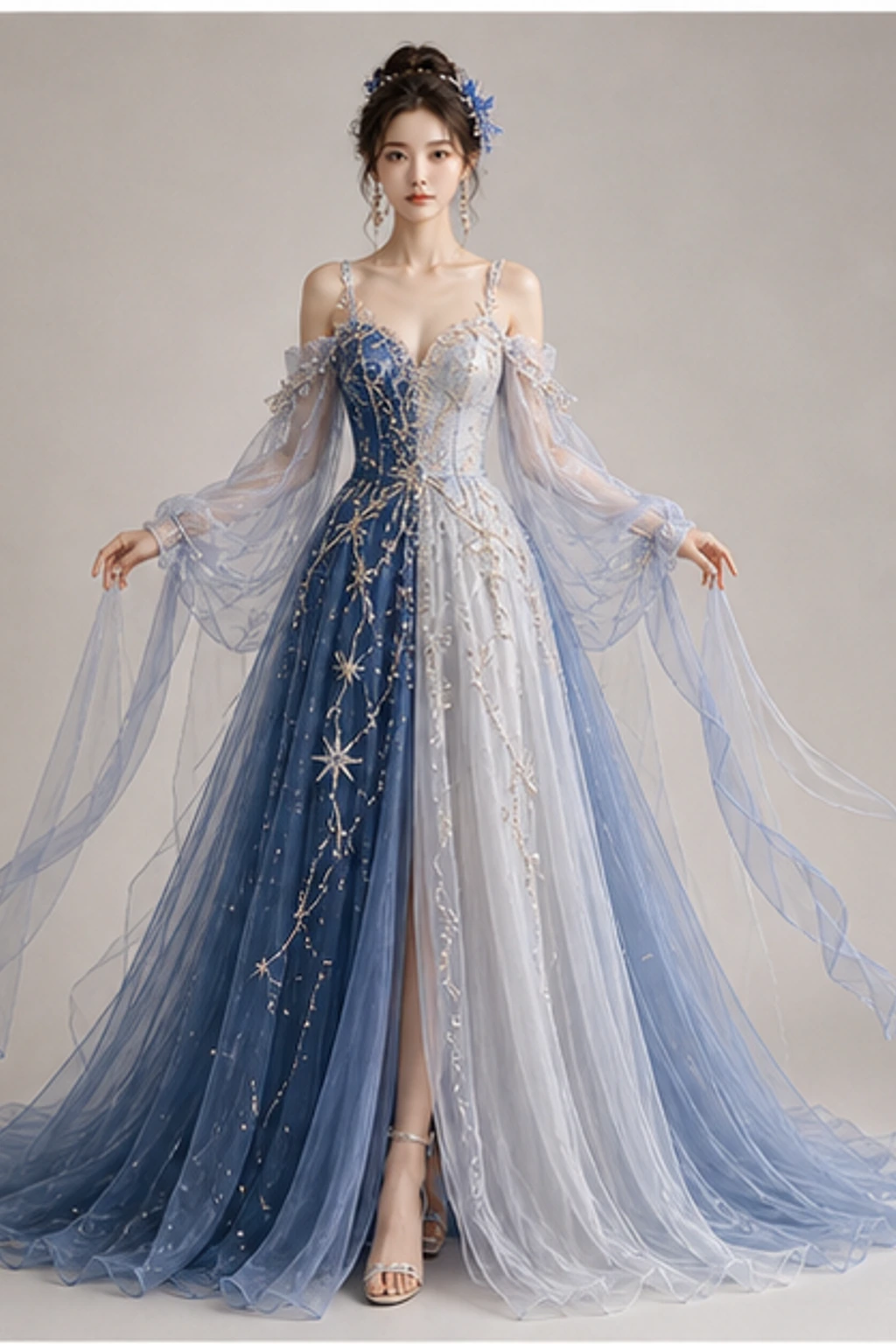 Gemini Twin Air Dress · Porträtkleid
