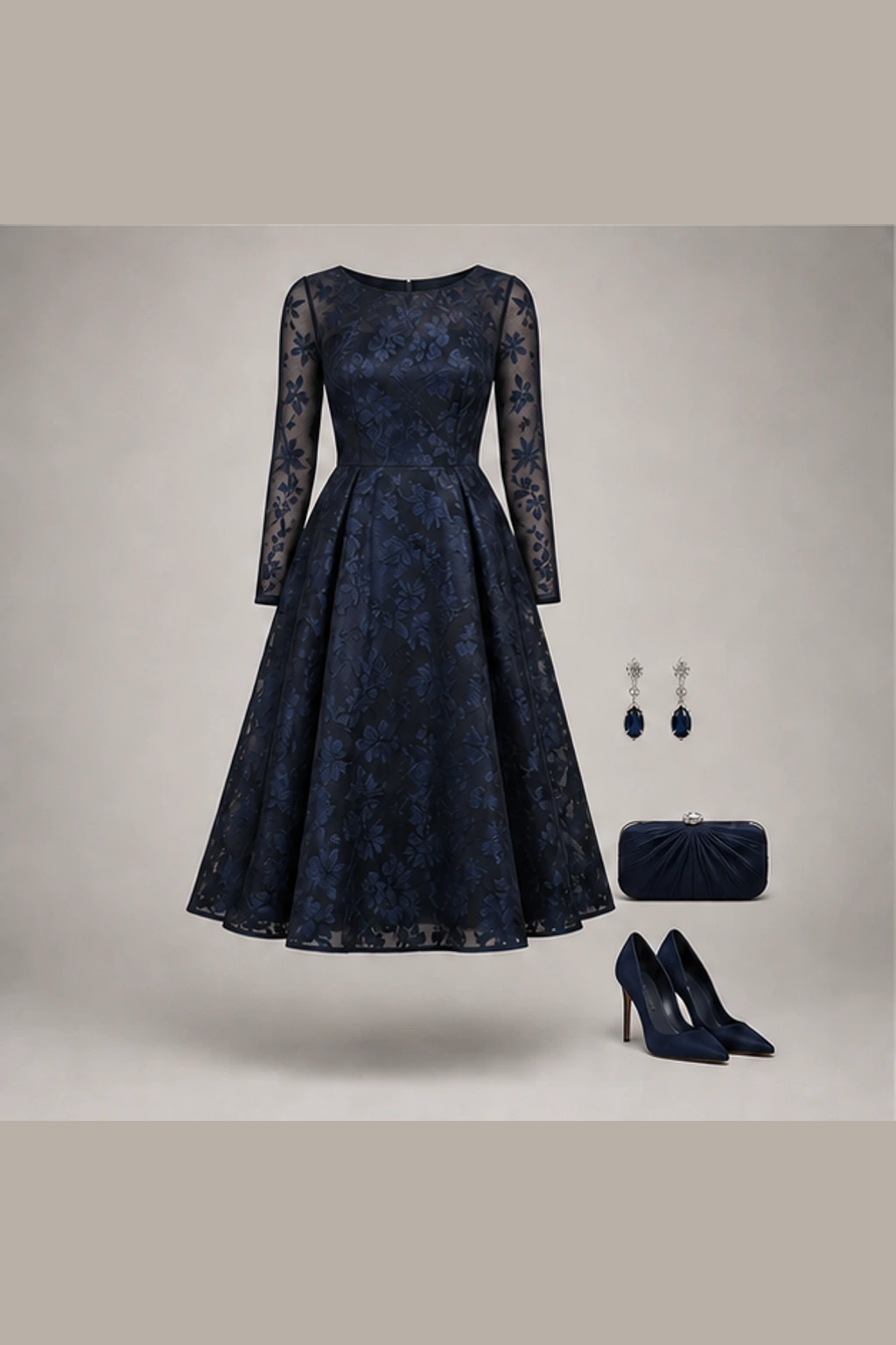 Convidada de casamento black-tie no inverno · Descontraído
