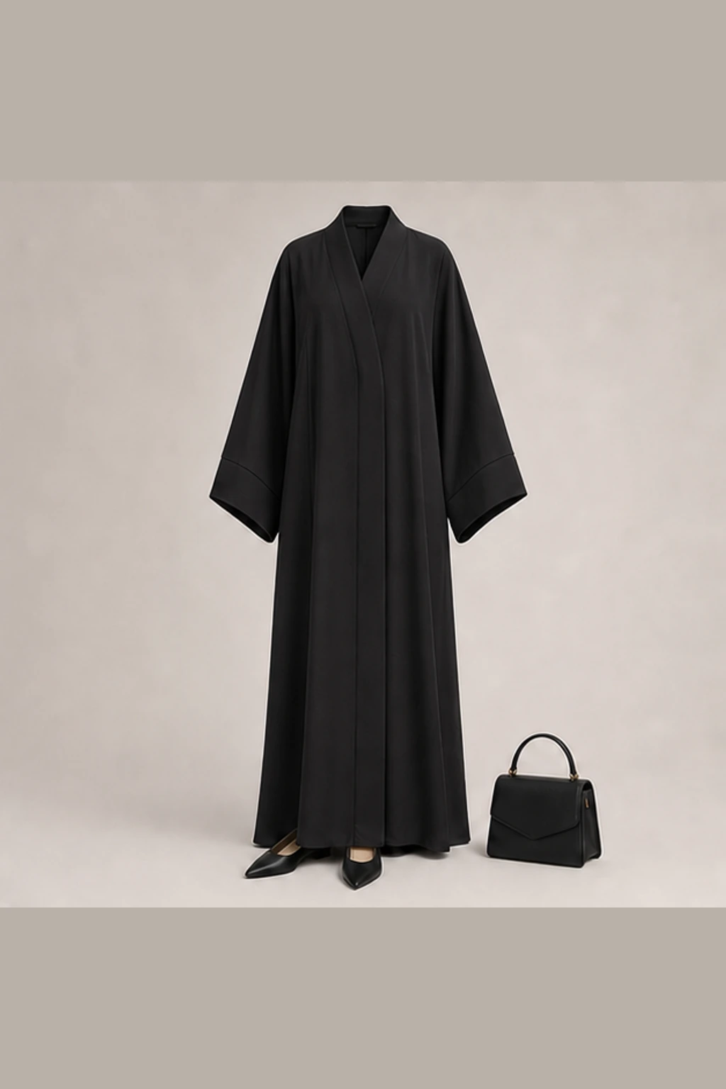 Abaya modern untuk Idulfitri · Rapi