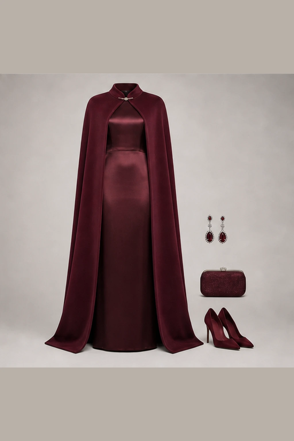 Convidada de casamento black-tie no inverno · Em camadas