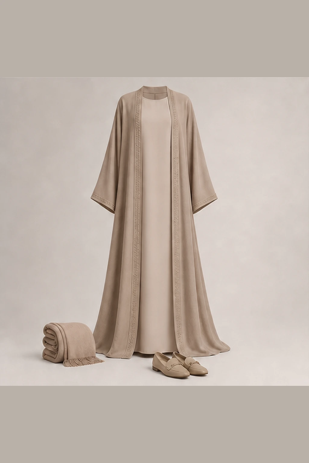 Abaya modern untuk Idulfitri · Santai