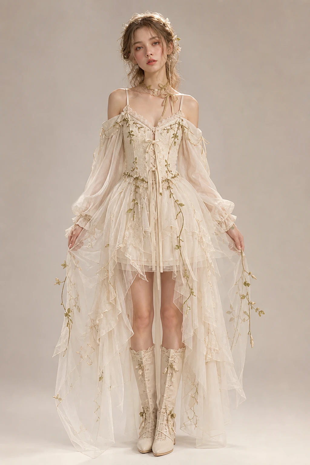 Fairycore-Stil · Kurzer Editorial-Look