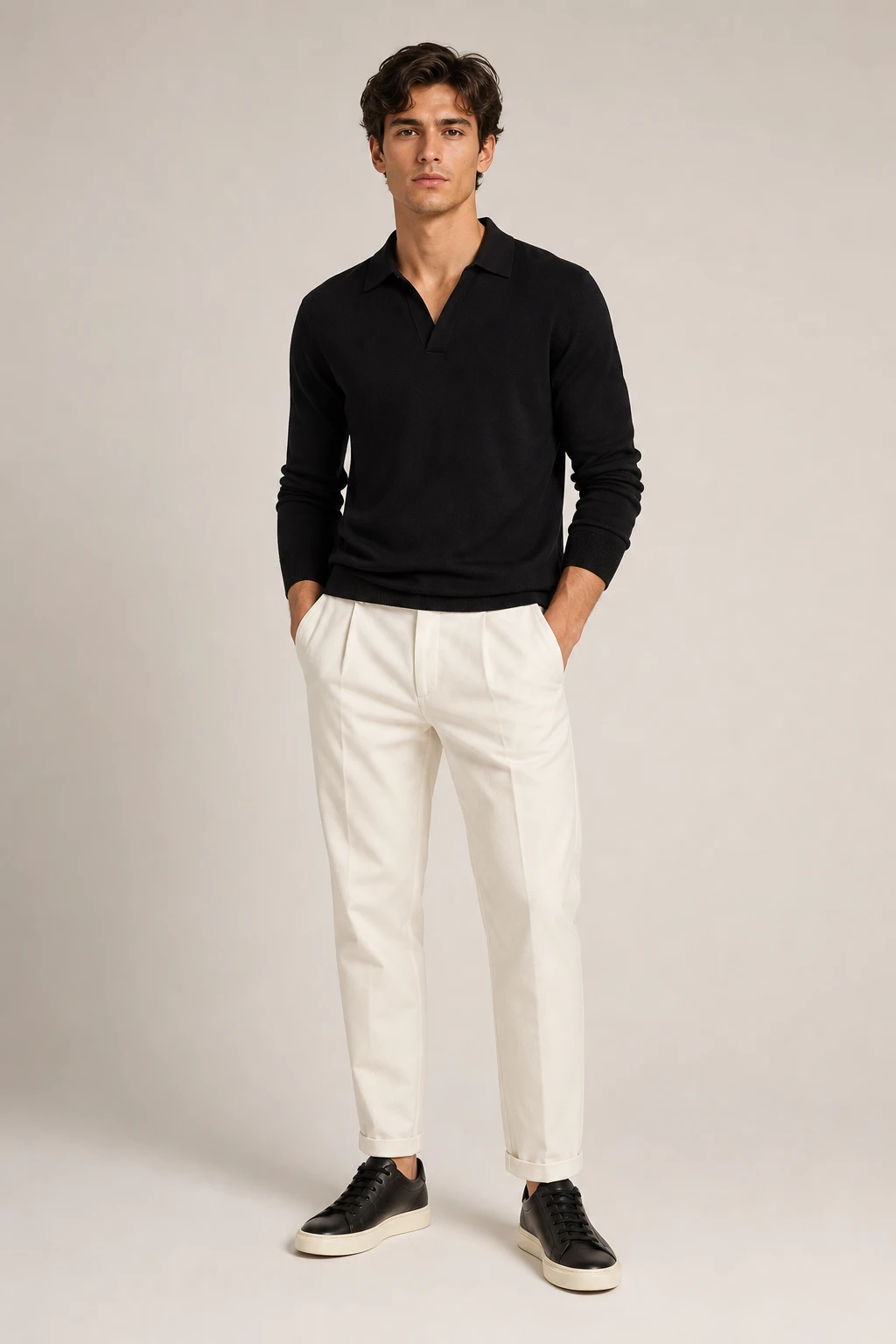 Casual minimalista · Look con capa
